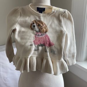 Ralph Lauren Toddler Puppy Sweater